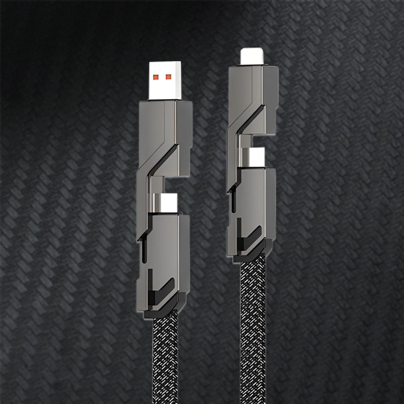 4-in-1 Multi 66W Fast Charging Cable 5 Feet